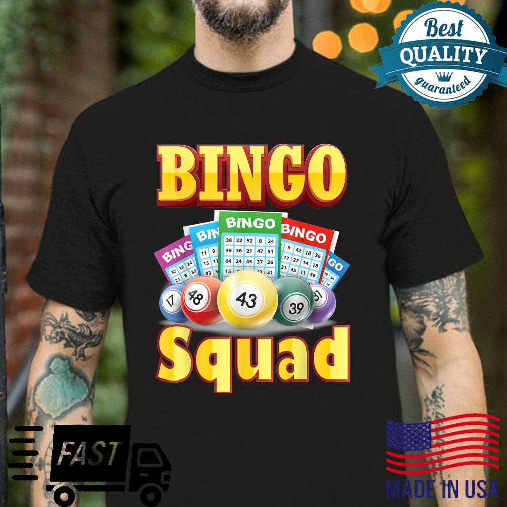 Funny Bingo Squad Bingo Shirt