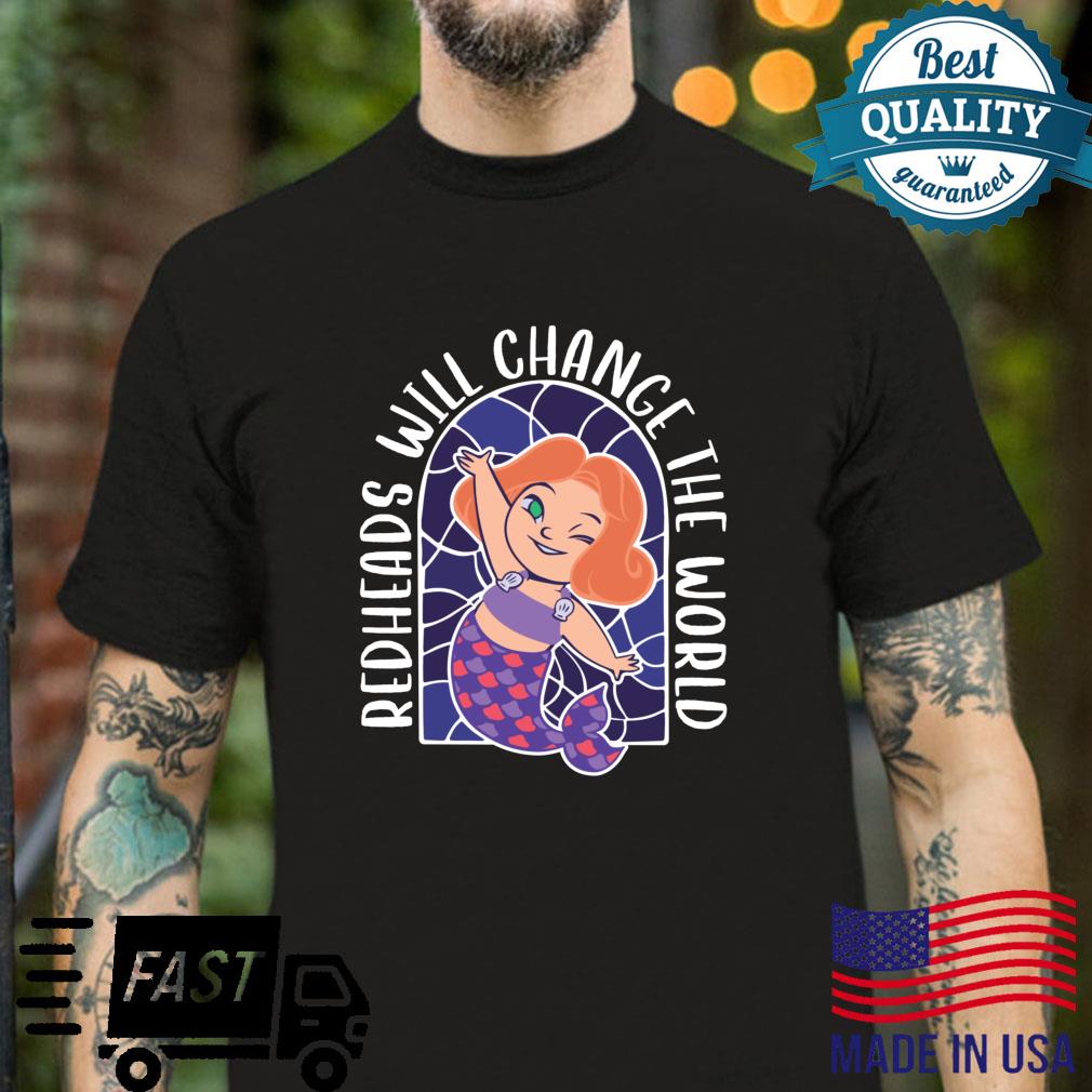 Funny Gingers Redhead Mermaid Girl Redheaded Design Shirt