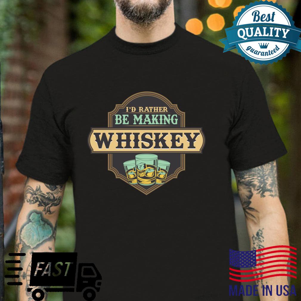 Funny Master Distiller Whiskey Maker Connoisseur Wine Mercha Shirt