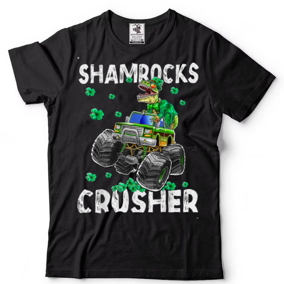 Funny St Patricks Day Shirt T Rex Dinosaur Monster Truck T Shirt