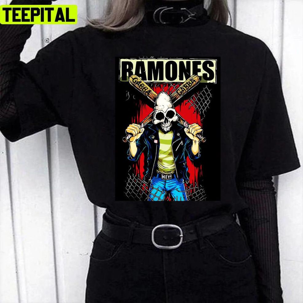 Gabba Ramones He Ho Let's Go Gabba Hey Design Unisex T Shirt