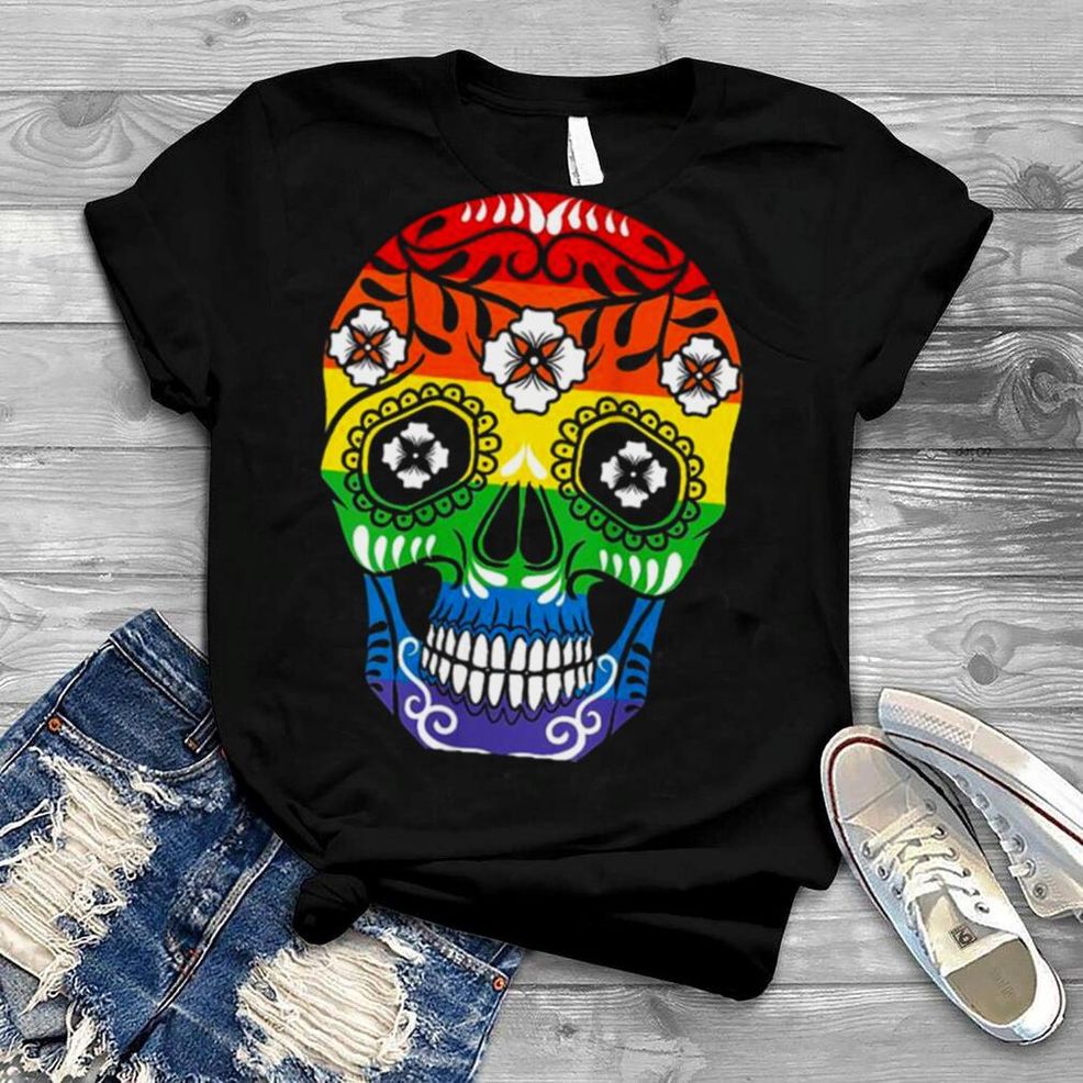 Gay Pride Sugar Skull LGBT Cinco De Mayo Shirt