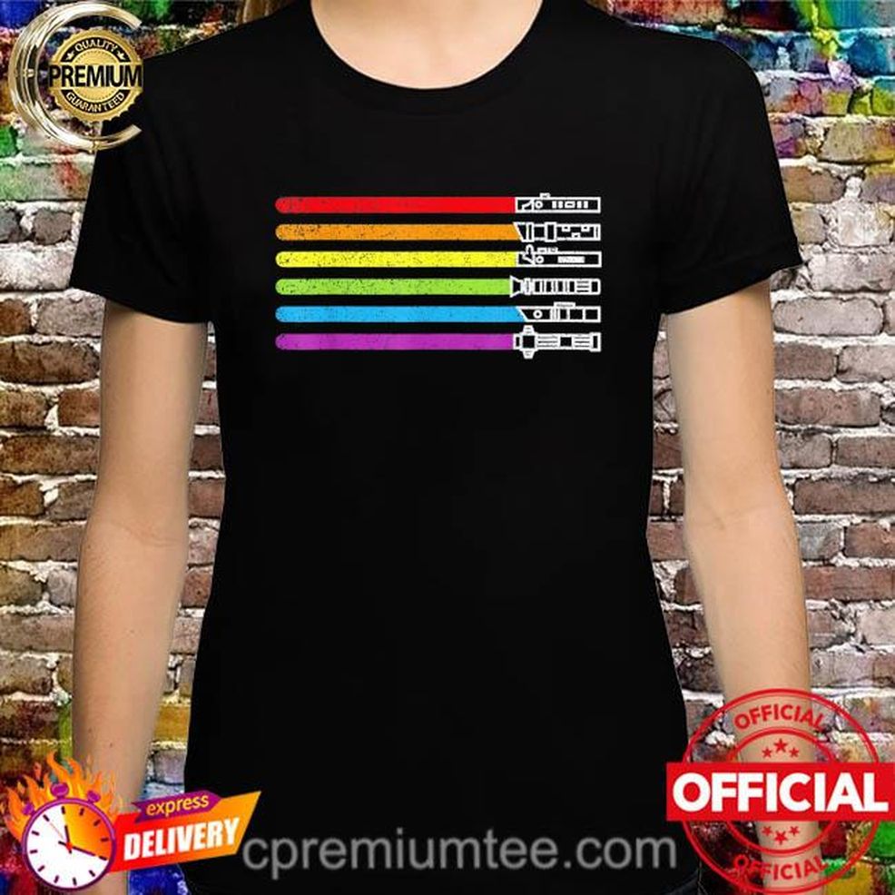 Gay Saber Rainbow Lgbt Pridemonth 2022 Lgbtq Retro Shirt