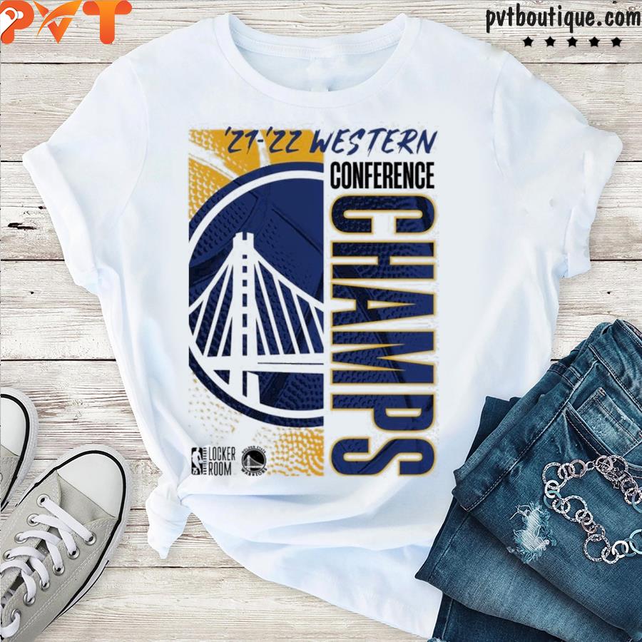 Golden state warriors 2022 western conference champions locker room shirt