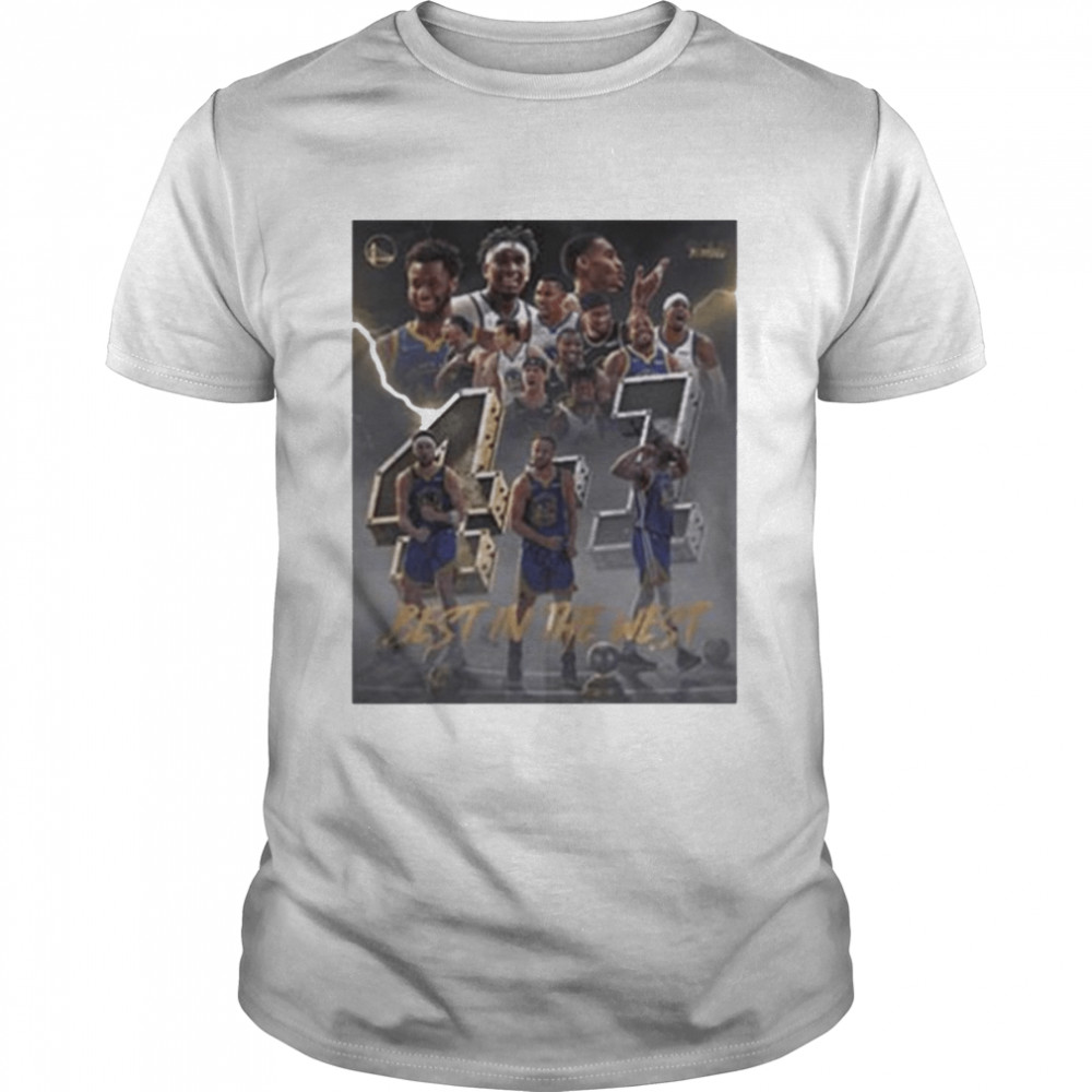 Golden state warriors best in the west 4-1 shirt