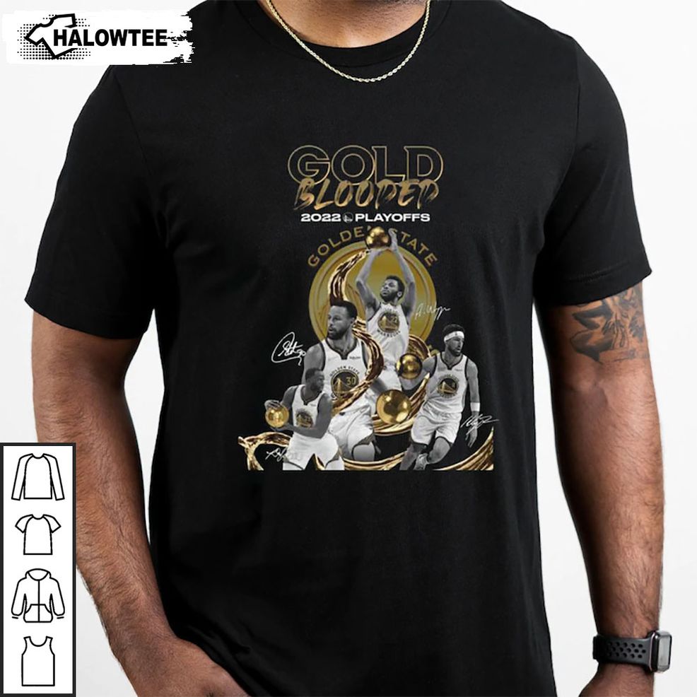 Golden State Warriors T Shirt Gold Blooded 2022 Playoffs Shirt