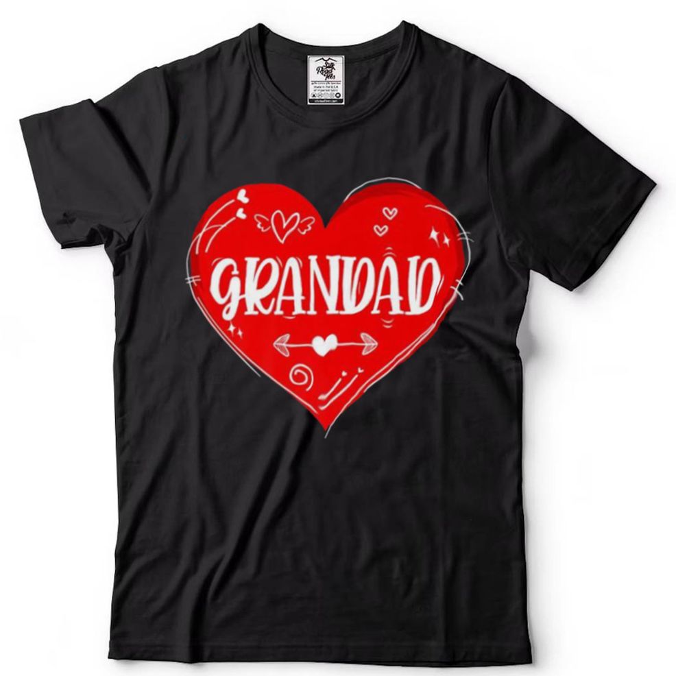 Grandad Is My Valentine Matching Family Heart Couples Shirt Hoodie