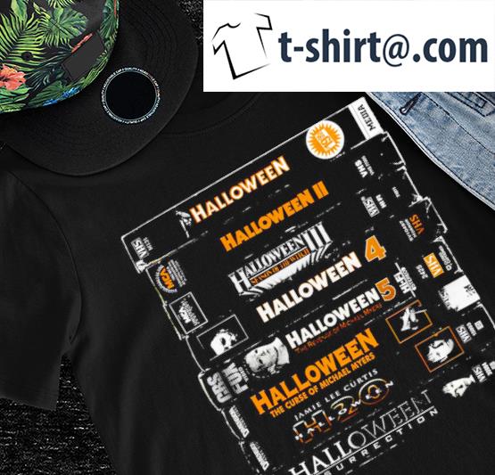 Halloween all movies modular VHS or die shirt