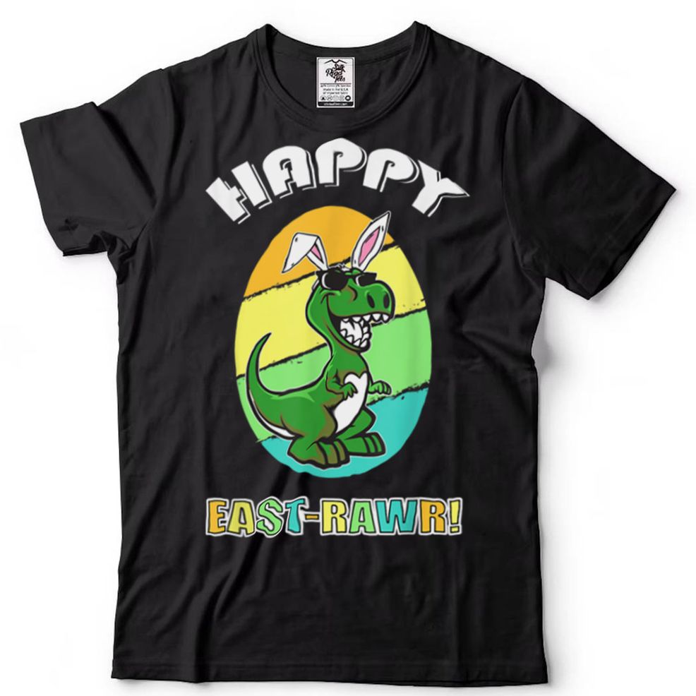 Happy East Rawr Cute Bunny Costume Ears Happy Easter Day T Shirt