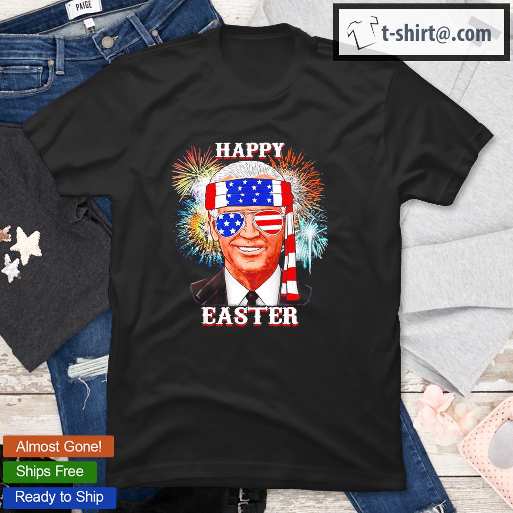 Happy Easter Confused Joe Biden 4Th Of July Funny T-Shirt