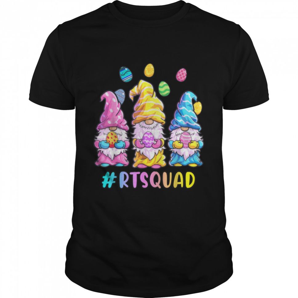 Happy Easter Gnomes Egg Hunt Respiratory Therapist Squad T Shirt B09W5NP47M