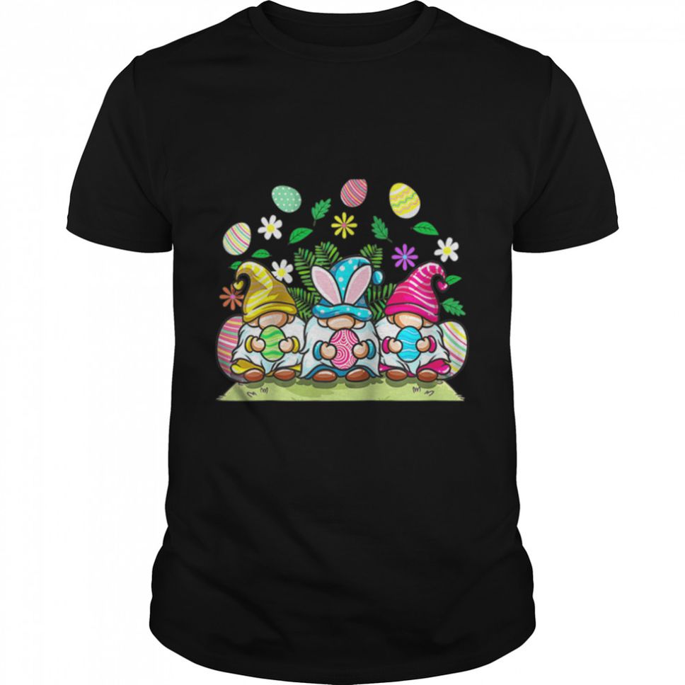 Happy Easter Gnomes Egg Hunting For Men Kids T Shirt B09W5PY978