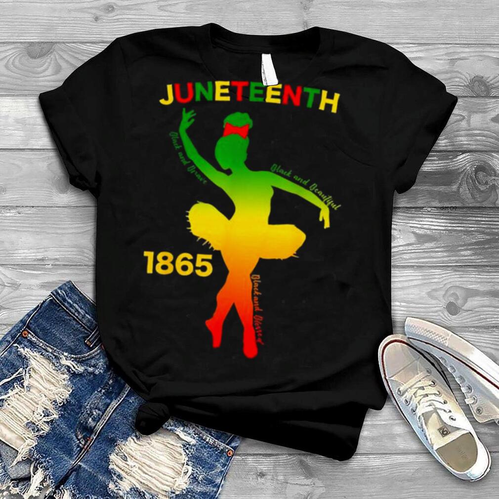 Happy juneteenth is my independence day dancer black girl shirt