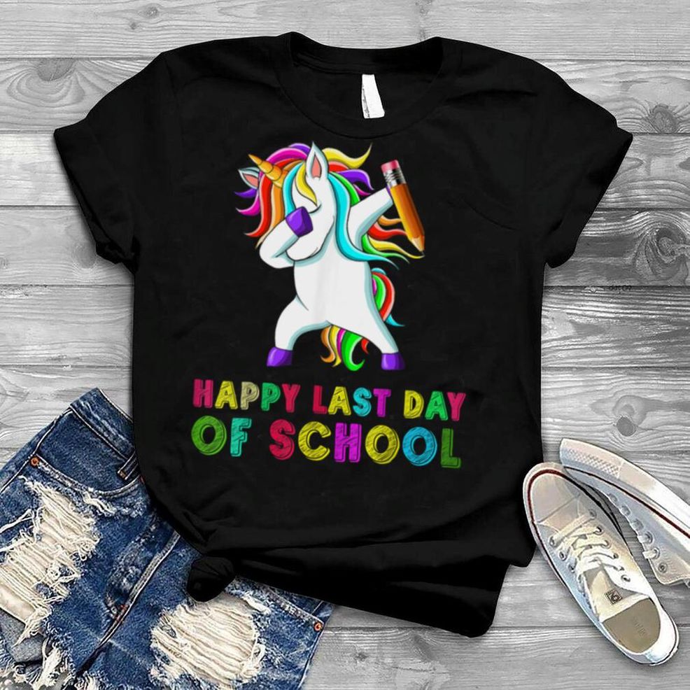 Happy Last Day Of School 2022 Cute Unicorn Student Teacher T Shirt B0B1BNZC5X