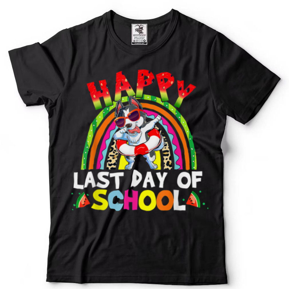 Happy Last Day Of School Husky Dabbing Summer Graduation T Shirt