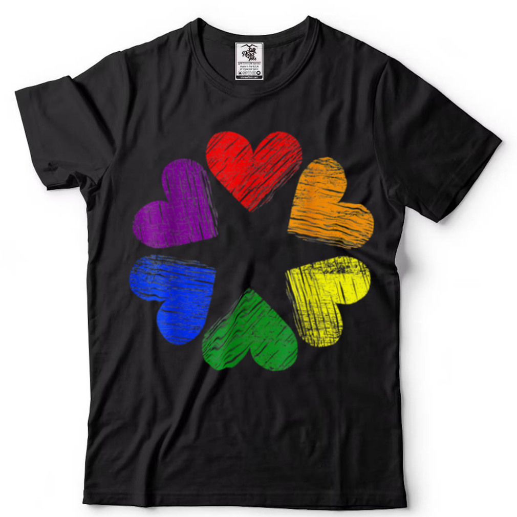 LGBT Pride Love Heart Shirt Rainbow Heart Shirt