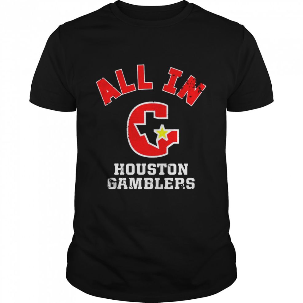 Houston Gamblers All In T Shirt