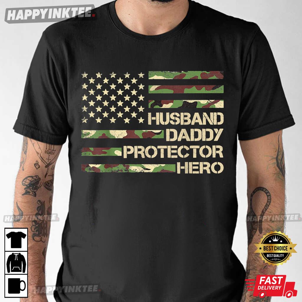 Husband Daddy Protector Hero Father’s Day Gift T-Shirt
