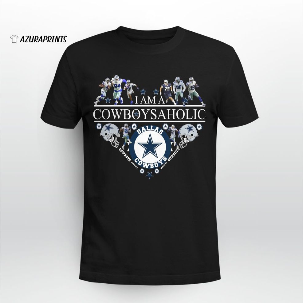 I Am A Cowboysaholic Heart Dallas Cowboys Shirt