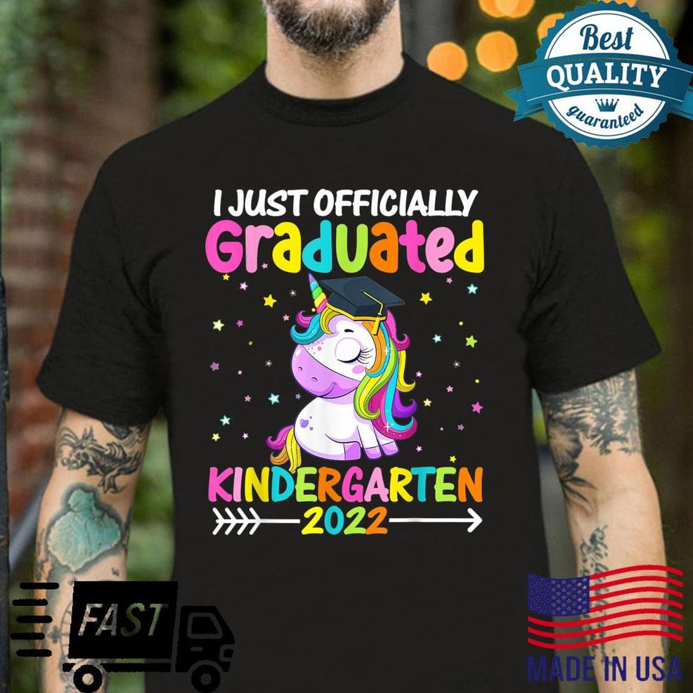 I Officially Graduated Kindergarten Graduation Girls 2022 Shirt