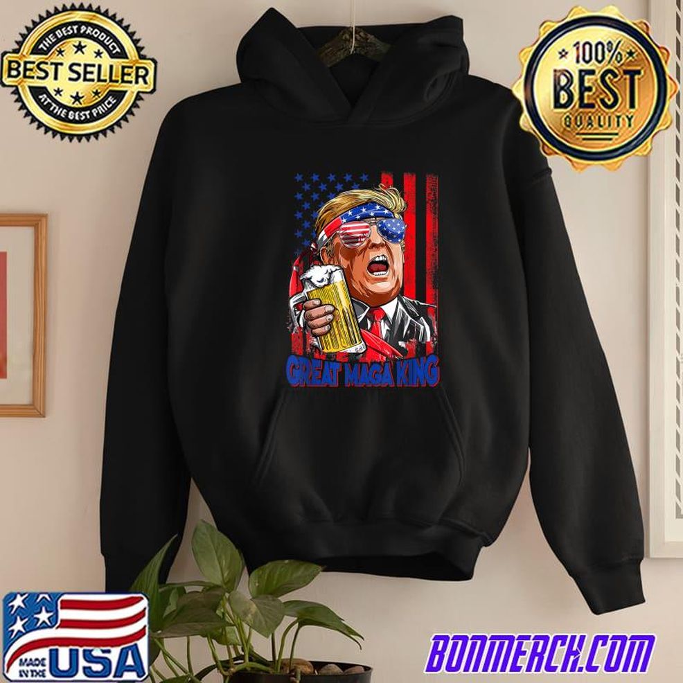 I Stand WIth Great Maga King Pro Trump America Flag T Shirt
