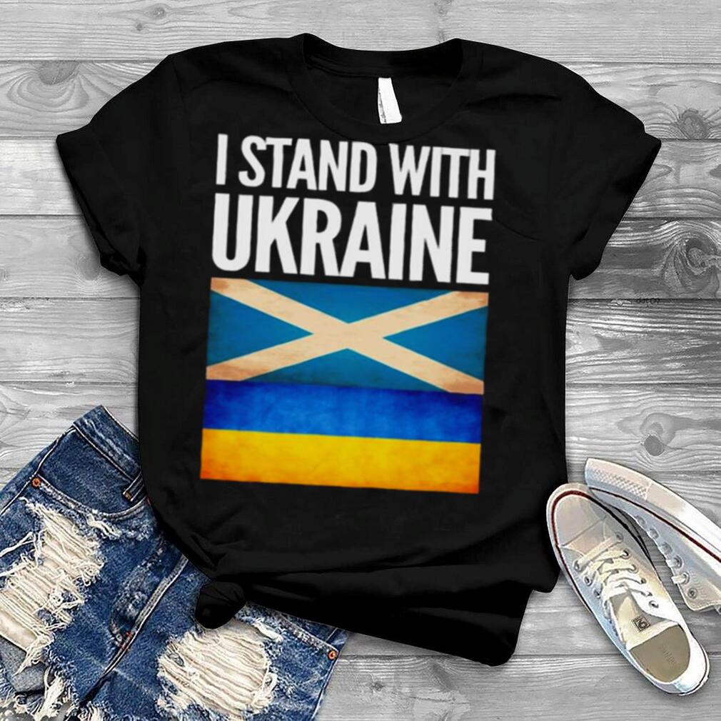 I Stand with Ukraine and Scotland Flag Shirt