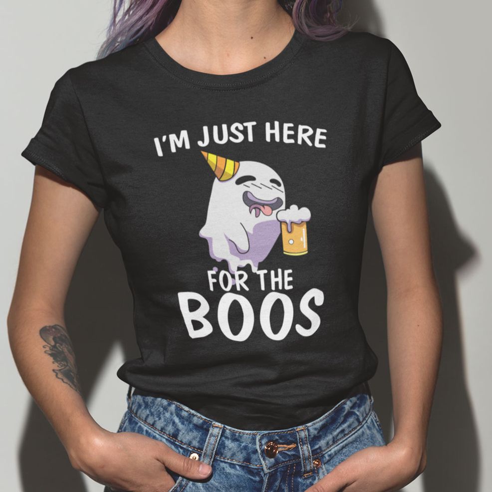 I’m Just Here For The Boos Beer Halloween Shirt