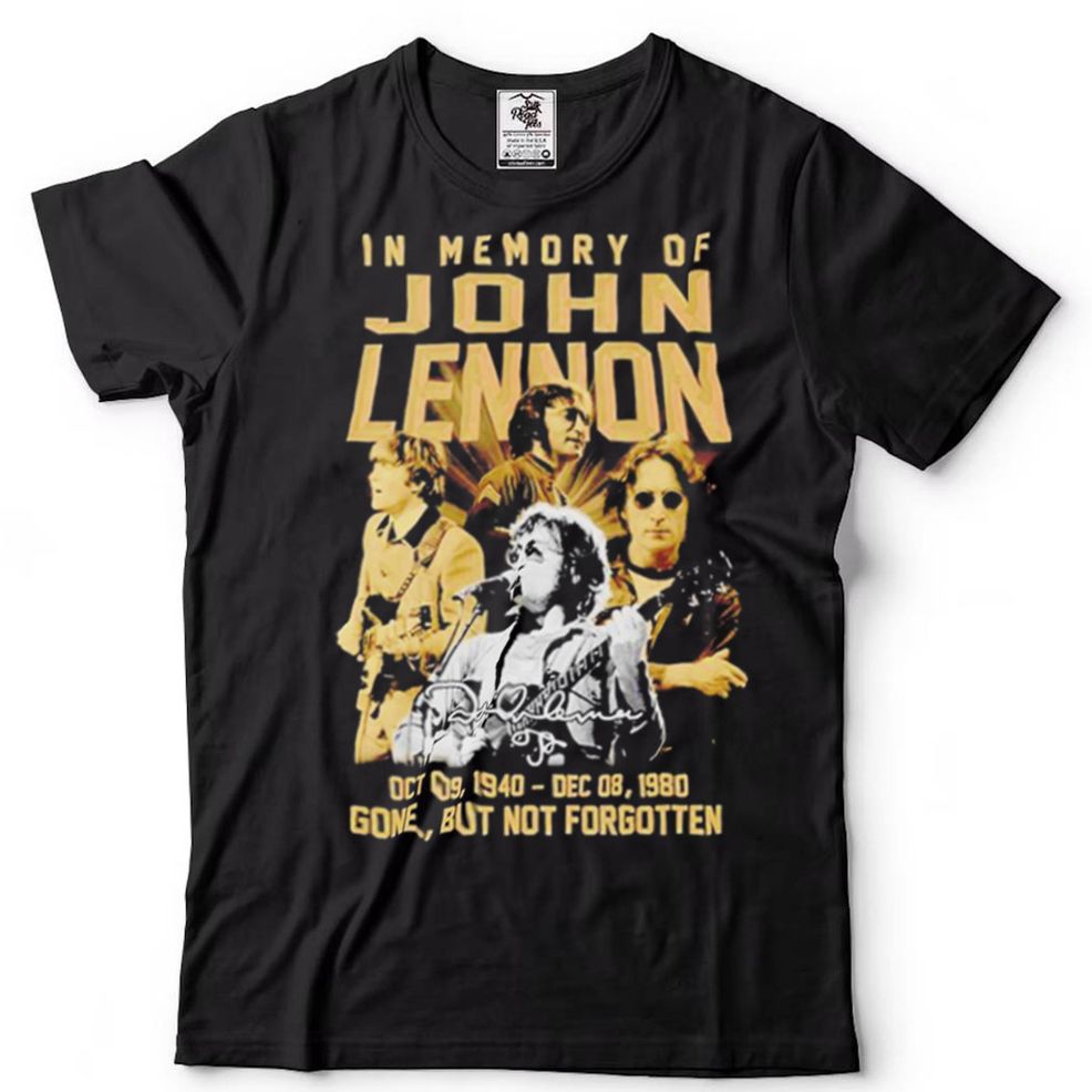 In Memory Of John Lennon 1940 1980 Gone But Not Forgotten Signature Shirt