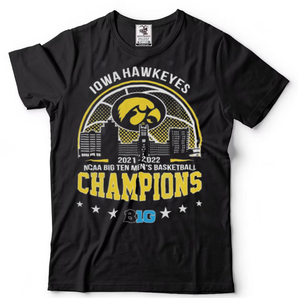 Iowa Hawkeyes 2022 NCAA Big Ten Men’s Basketball Graphic Unisex T Shir T shirt