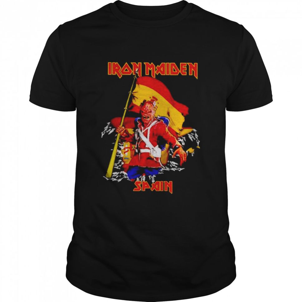 Iron Maiden Spain Flag Shirt