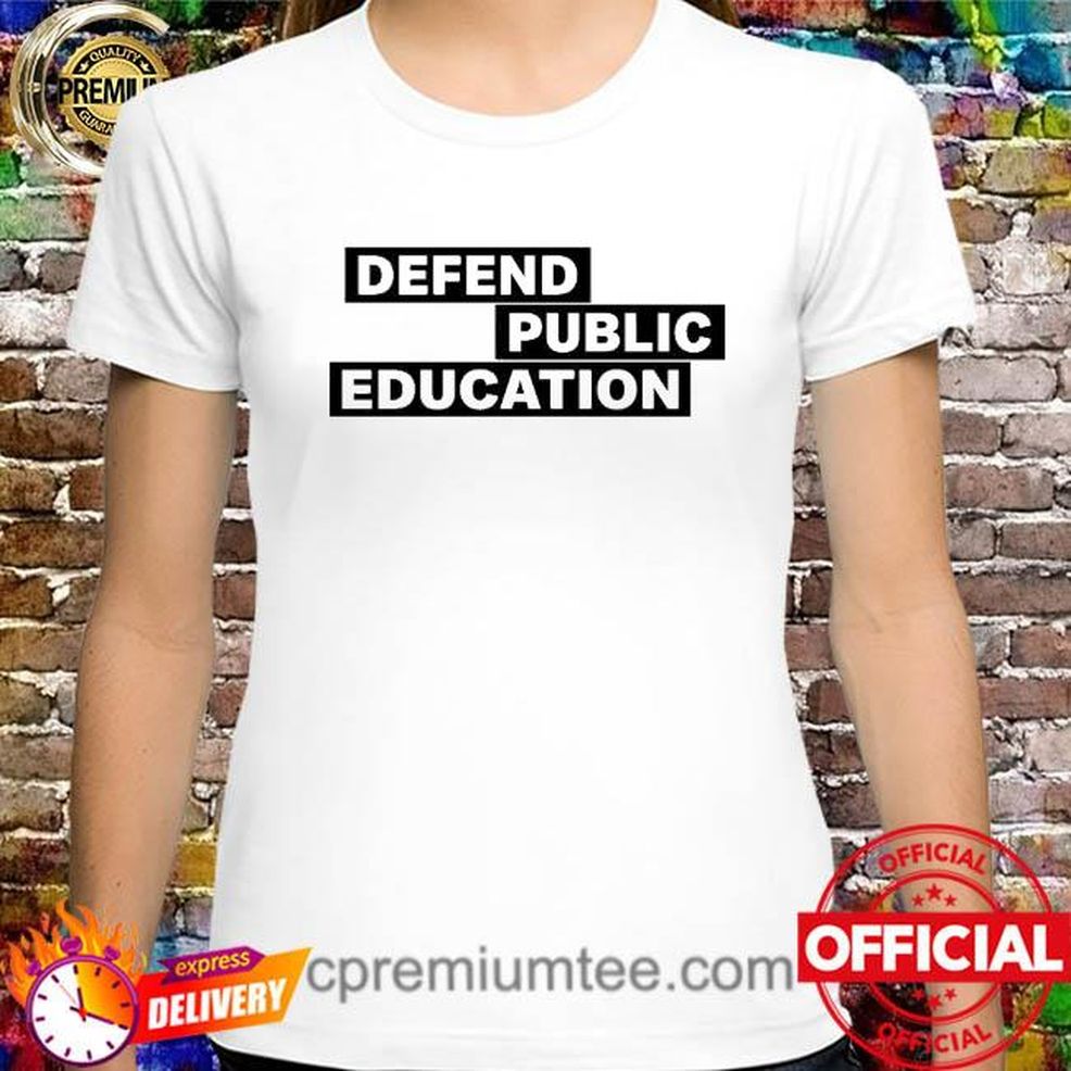 Jason Bradshaw Wears Defend Public Education Shirt