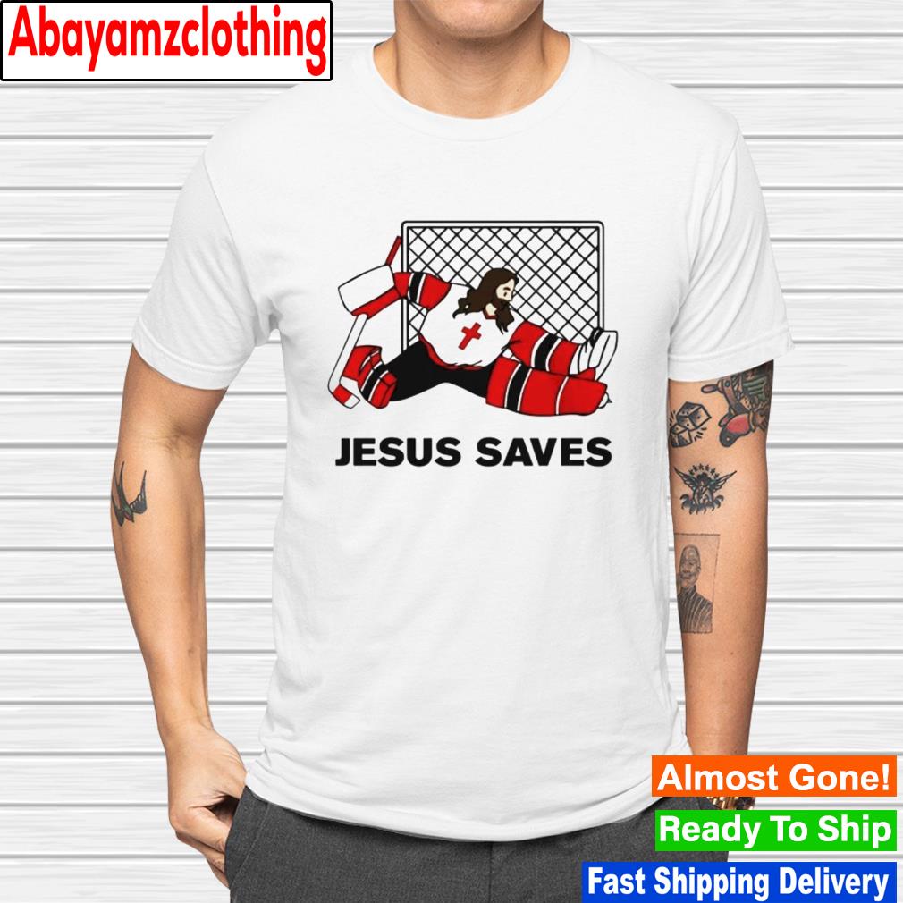 Jesus Saves Hockey shirt