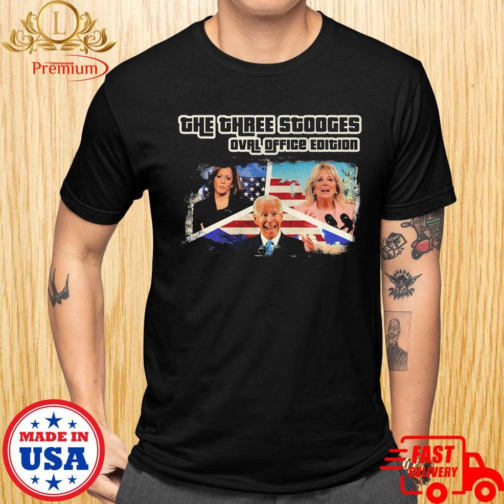 Joe Biden Kamala Harris The Three Stooges Oval Office Edition Shirt