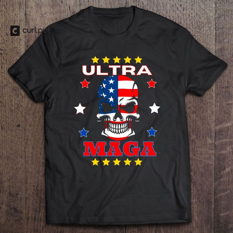 Joe Biden Ultra Maga Agenda US Skull Flag