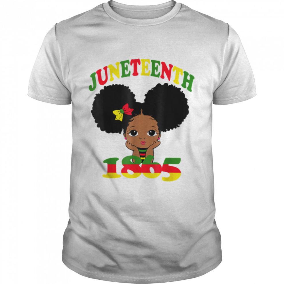 Juneteenth Celebrating 1865 Cute Black Girls Kids T Shirt B09ZTXMCPK