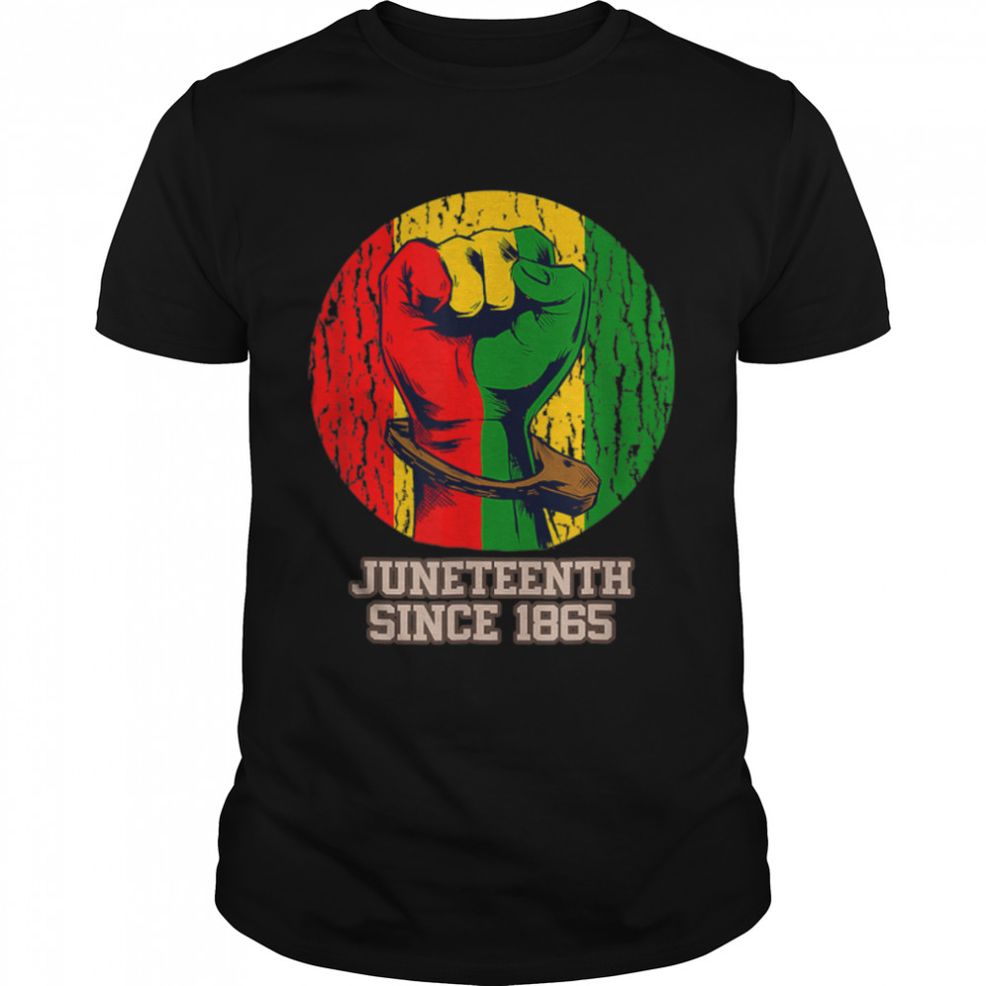 Juneteenth Freedom Day Since 1865 Pride African American Men T Shirt B09ZTLD4NZ