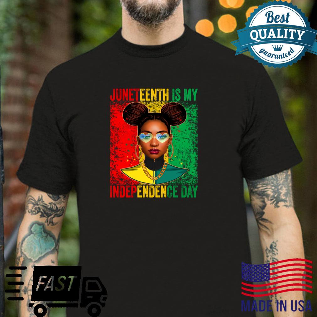 Juneteenth Is My Independence Day African Flag Black History Shirt