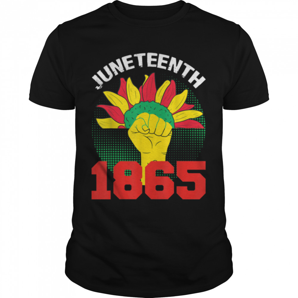 Juneteenth Sunflower Day African American Black Freedom 1865 T-Shirt B0B2DLK8NH