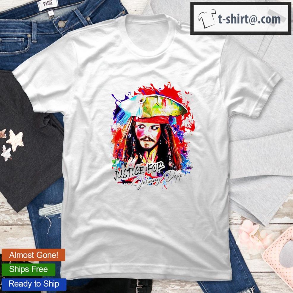 Justice For Johnny Depp Pirates Of The Caribbean Captain Jack Sparrow Art T Shirt
