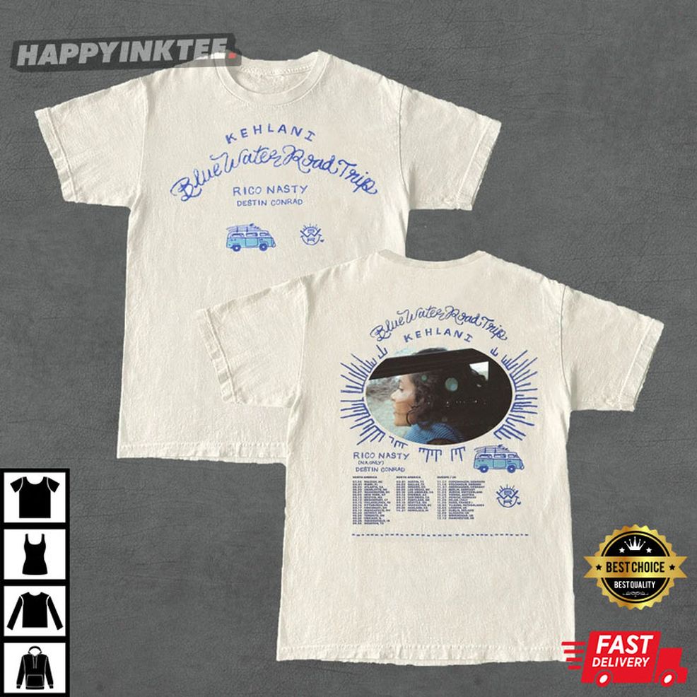 Kehlani Blue Water Road Tour 2022 T Shirt