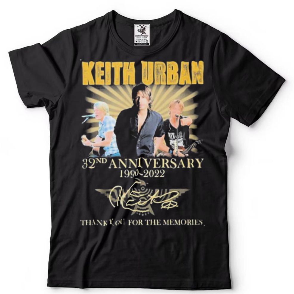 Keith Urban 32nd Anniversary 1990 2022 Signatures Thank You For The Memories Shirt