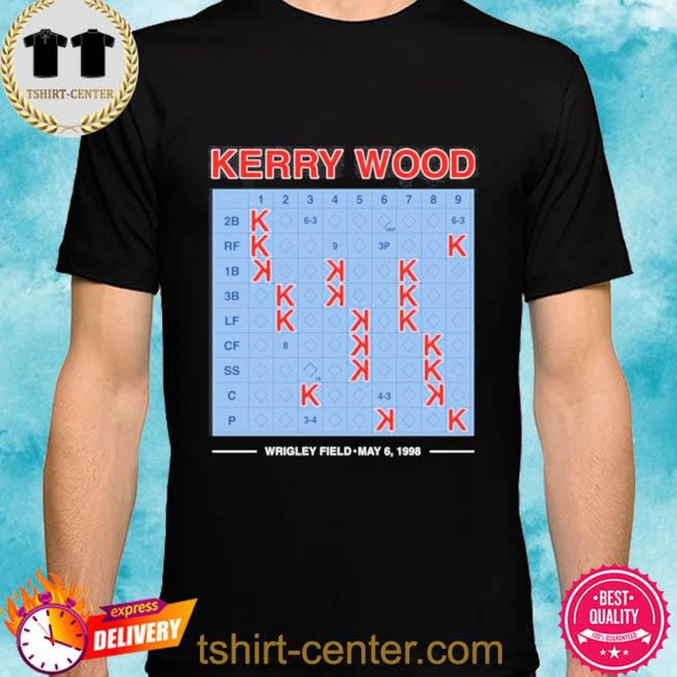 Kerry Wood Wrigley Field May 6 1998 Shirt Obvious Shirt