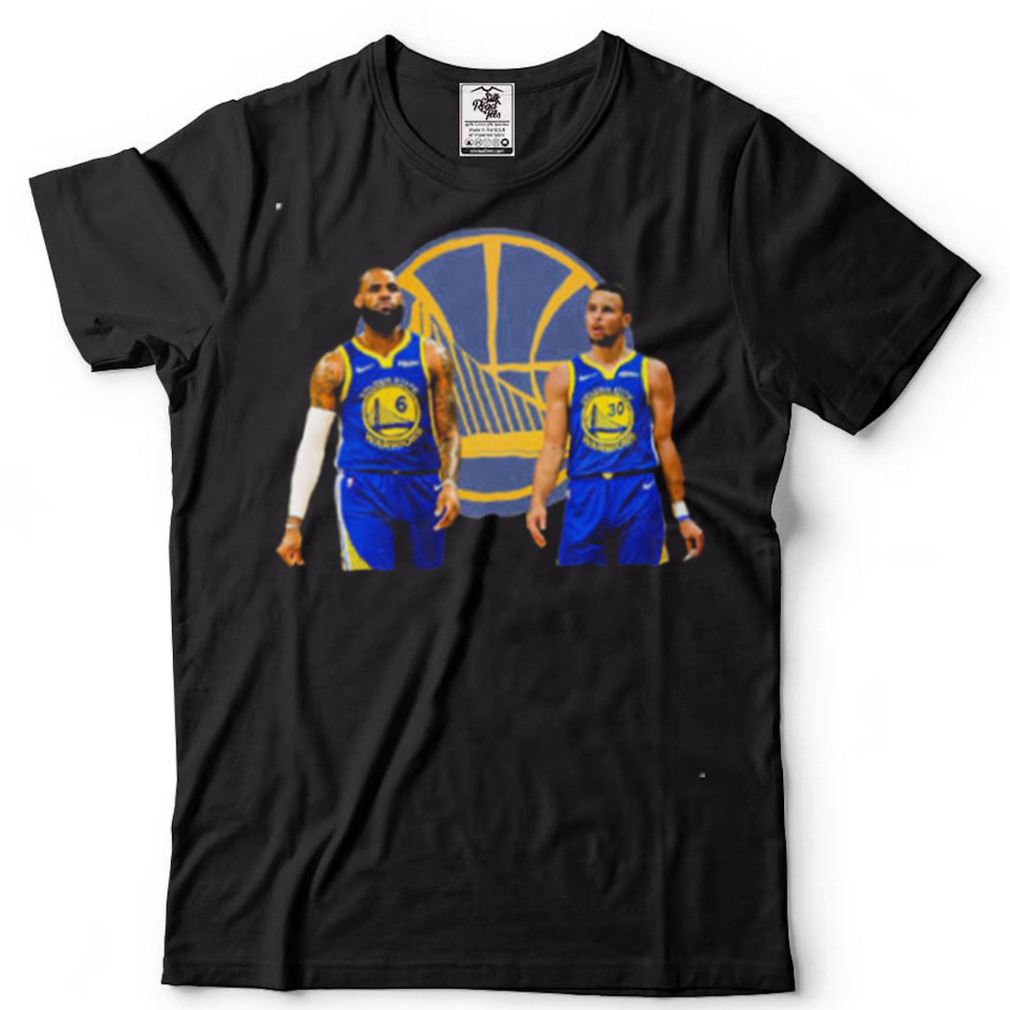LeBron James Play With Steph Curry Golden State Warriors T Shirt