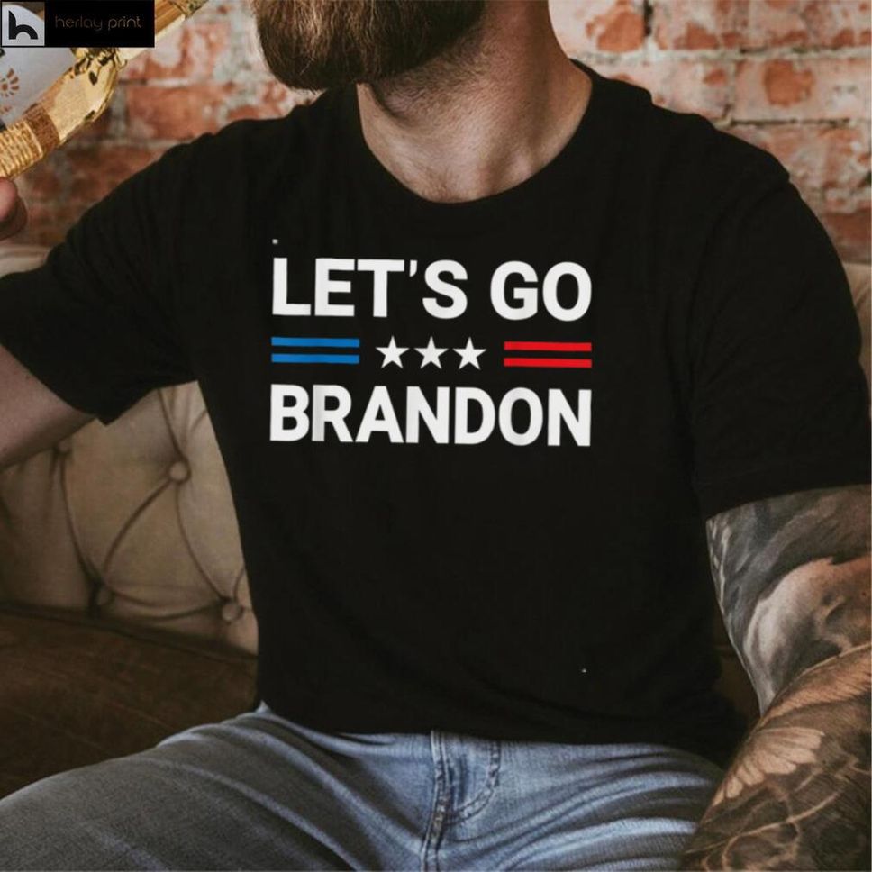 Lets Go Brandon Conservative US Flag T Shirt 1