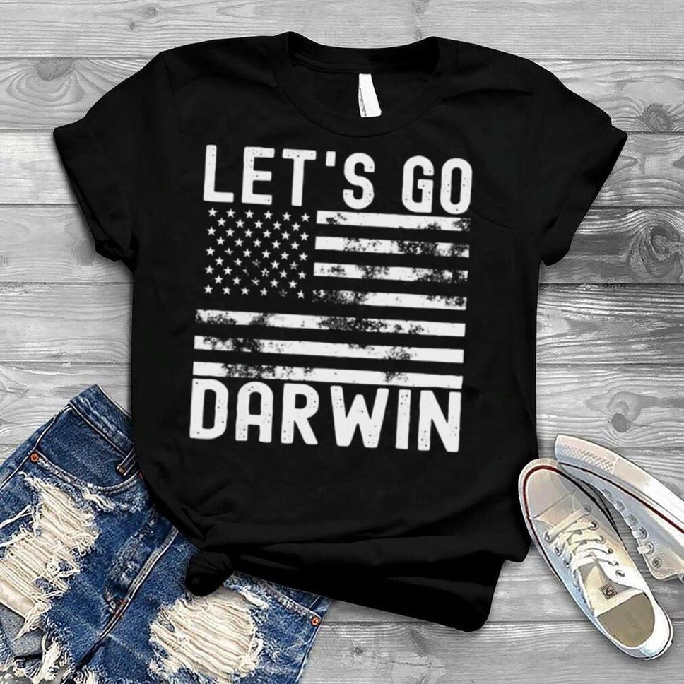 Lets Go Darwin Vintage USA Flag Let’s Go Darwin Shirt