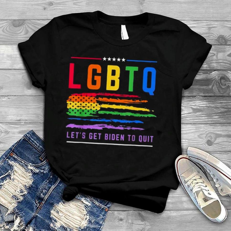LGBTQ Gay Pride Let’s Get Biden To Quit Political Shirt