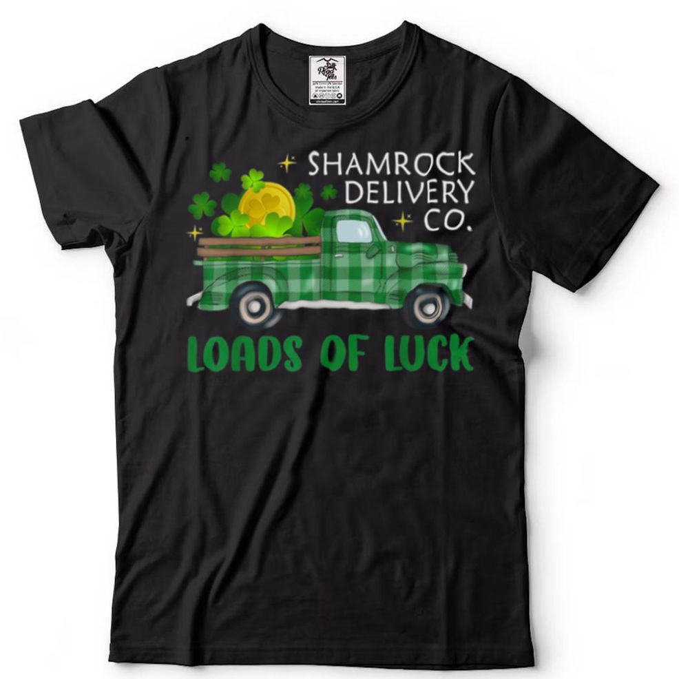 Loads Of Luck Shamrock Buffalo Plaid Truck St Patrick Day Shirt