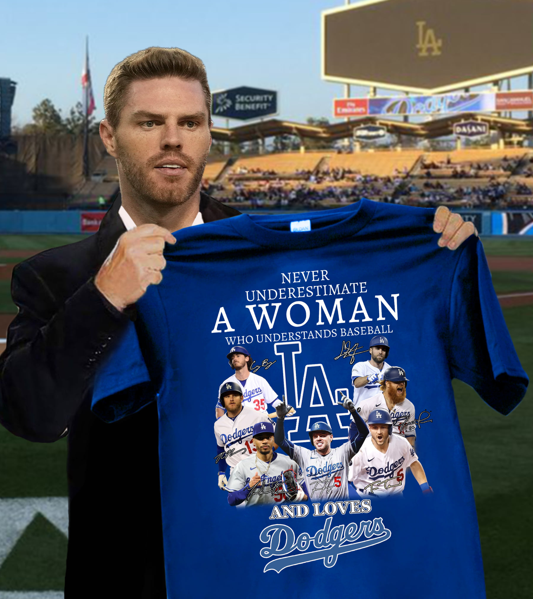 Los Angeles Dodgers Never Underestimate A Woman Who Understands Baseball Loves Dodgers Signed Shirt