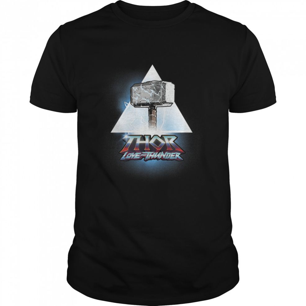 Love And Thunder Mjölnir Triangle Badge T Shirt