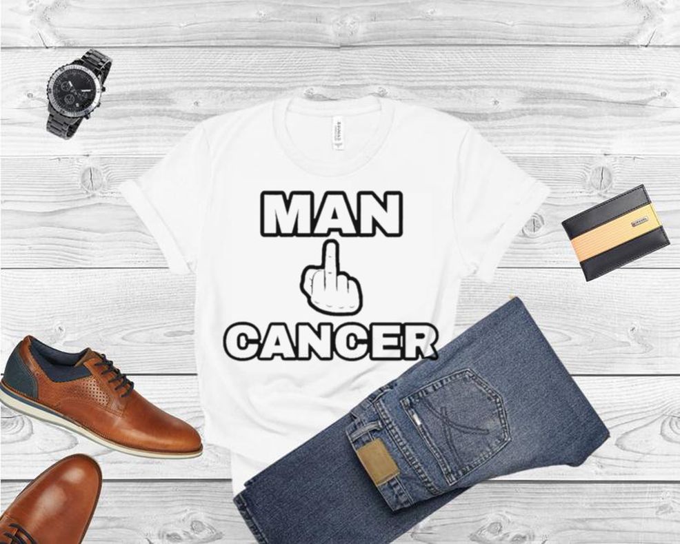 Man Freak Cancer Middle Finger T Shirt